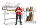 Packing bench TED with trolley